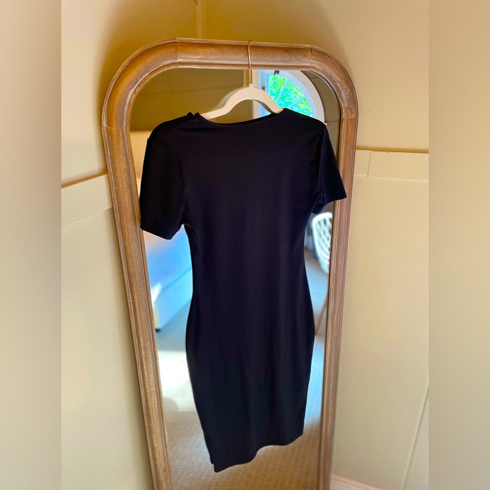 Casual Midi Short Sleeve Pencil Dress - Size S